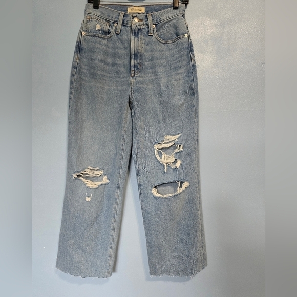 Madewell Denim - Madewell Baggy Straight Jeans Size 25 Blue